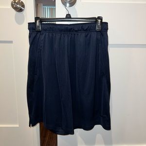 navy blue nike mens dri-fit shorts - size medium